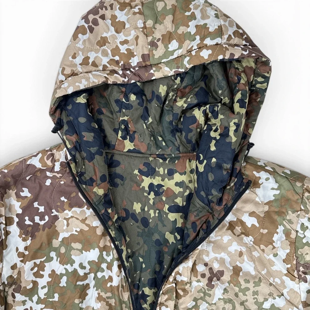 WRMFZY Reversible Woobie Hoodie Camo Jacket Mens Medium Ripstop Nylon Rare NWOT